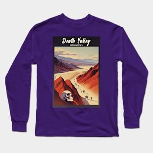 Death Valley National Park Vintage Travel  Poster Long Sleeve T-Shirt